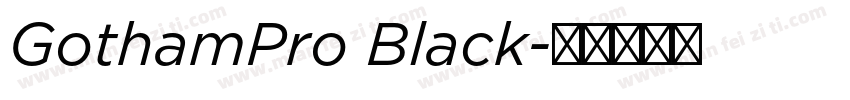 GothamPro Black字体转换
